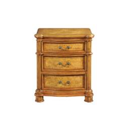 Lock Stock and Barrel Furniture Ltd Hampton 3 Drawer Walnut Bedside - Wood - L45 x W60 x H70 cm in Brown