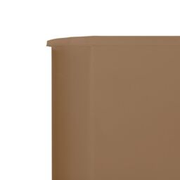 Berkfield Home 3-panel Wind Screen Fabric 400x120 cm Taupe in Beige - thumbnail 4