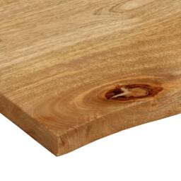 Berkfield Home Table Top Live Edge 80x60x3.8 cm Solid Wood Mango in Brown - thumbnail 6
