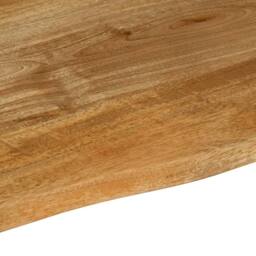 Berkfield Home Table Top Live Edge 80x60x3.8 cm Solid Wood Mango in Brown - thumbnail 7