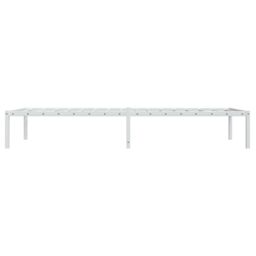 Berkfield Home Metal Bed Frame without Mattress White 90x190cm - Size: 90x190 cm - thumbnail 6