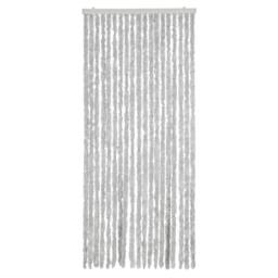 Berkfield Home Fly Curtain Grey 56x185 cm Chenille - thumbnail 3