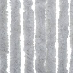 Berkfield Home Fly Curtain Grey 56x185 cm Chenille - thumbnail 6