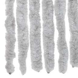 Berkfield Home Fly Curtain Grey 56x185 cm Chenille - thumbnail 5