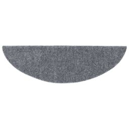 Berkfield Home Self-adhesive Stair Mats 5 pcs Light Grey 56x17x3 cm Needle Punch - Size: Medium - thumbnail 5