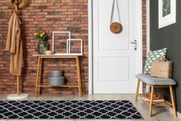 RugsX Anti-Slip Trellis Runner in Black - Size: 67 cm x 450 cm - thumbnail 4