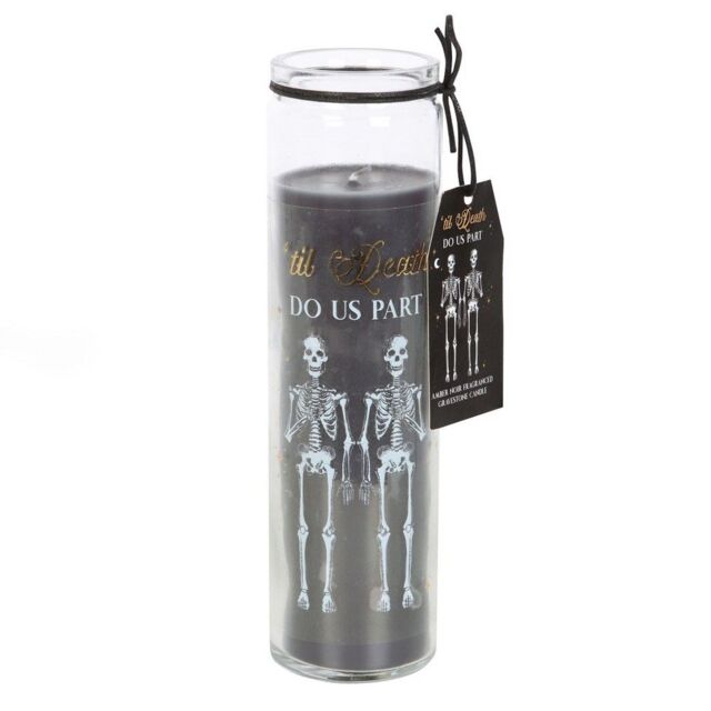 Something Different Til Death Do Us Part Amber Noir Tube Candle in Jet Black - image 1