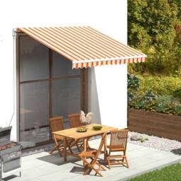 Berkfield Home Replacement Fabric for Awning Yellow & Orange 3x2.5 m - thumbnail 2