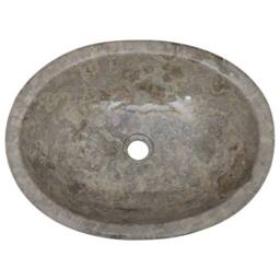 Berkfield Home Sink Grey 53x40x15 cm Marble - Size: 53 x 40 x 15 cm - thumbnail 5