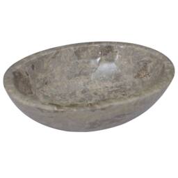 Berkfield Home Sink Grey 53x40x15 cm Marble - Size: 53 x 40 x 15 cm