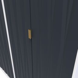 Ready Assembled 2 U Dallas Quad Wardrobe (Ready Assembled) in Dark Blue - thumbnail 5
