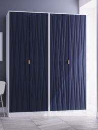 Ready Assembled 2 U Dallas Quad Wardrobe (Ready Assembled) in Dark Blue