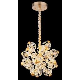Netlighting Floriella Pendant Gold Colors Crystals Glass Shade LED 3000K - thumbnail 4