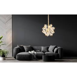 Netlighting Floriella Pendant Gold Colors Crystals Glass Shade LED 3000K - thumbnail 5