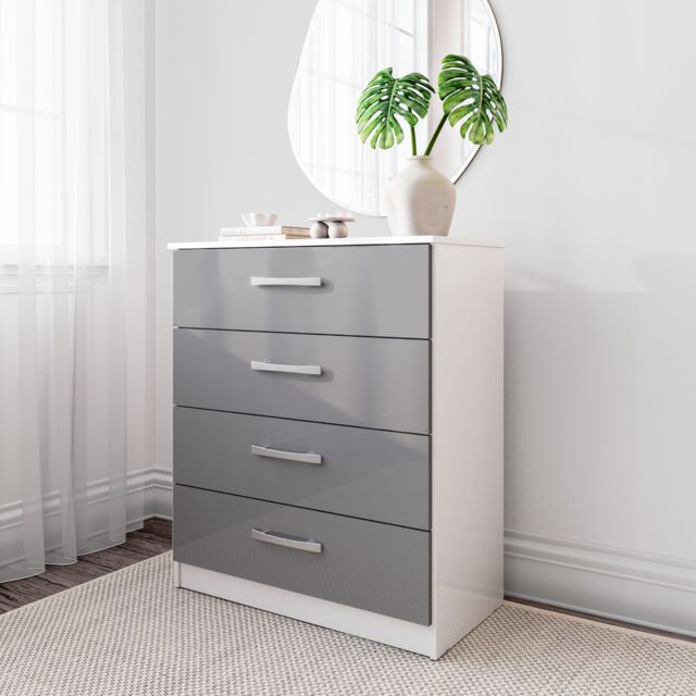 Birlea Lynx 4 Drawer Chest in White - image 1
