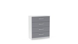 Birlea Lynx 4 Drawer Chest in White - thumbnail 5