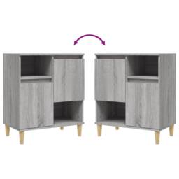 Berkfield Home Sideboard Grey Sonoma 60x35x70 cm Engineered Wood - Size: 60 x 35 x 70 cm - thumbnail 8
