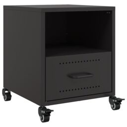 Berkfield Home Bedside Cabinets 2 pcs Black 36x39x43.5 cm Steel - thumbnail 6
