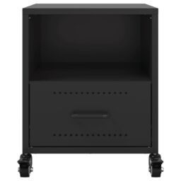 Berkfield Home Bedside Cabinets 2 pcs Black 36x39x43.5 cm Steel - thumbnail 5
