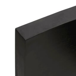 Berkfield Home Table Top Dark Grey 100x50x(2-6) cm Treated Solid Wood Live Edge in Brown - thumbnail 6
