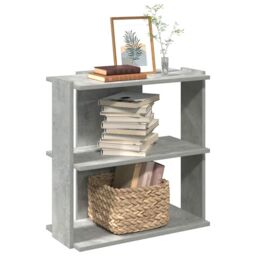 Berkfield Home Bookcase 3-Tier Concrete Grey 60x30x60 cm Engineered Wood - Size: 60 x 30 x 60 cm - thumbnail 1