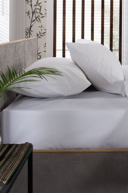The Lyndon Company 200 Thread Count Sateen Housewife Pillowcase Pair in White
