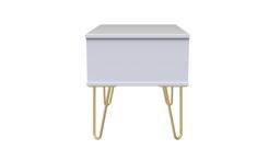 Ready Assembled 2 U Dallas 1 Drawer Wide Side Table (Ready Assembled) in Duck Egg Blue - thumbnail 2