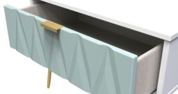 Ready Assembled 2 U Dallas 1 Drawer Wide Side Table (Ready Assembled) in Duck Egg Blue - thumbnail 5