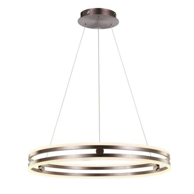 Netlighting Modern LED Hanging Pendant Coffee Warm White 3000K 3150lm Dimmable in Brown