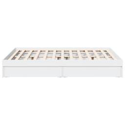 Berkfield Home Modern Bed Frame with Drawers without Mattress White 120x200 cm - Size: Small Double - thumbnail 5