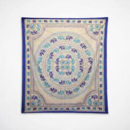 KDMD Elephant Mandala Wall Hanging & Beach Spread in Blues in Blue - thumbnail 4
