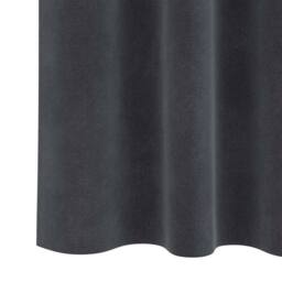 Berkfield Home Blackout Curtains with Top Tape 2 pcs Light Grey Velvet in Dark Grey - thumbnail 6