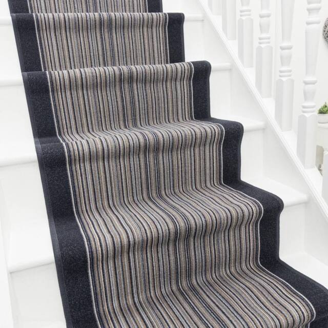 runrug Stair Runner Carpet - Durable, Non-Slip, 5.4mm - 'Carnaby' in Dark Grey - Size: 80 cm x 450 cm - image 1