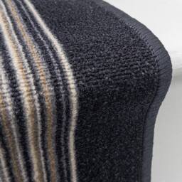 runrug Stair Runner Carpet - Durable, Non-Slip, 5.4mm - 'Carnaby' in Dark Grey - Size: 80 cm x 450 cm - thumbnail 2