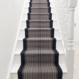 runrug Stair Runner Carpet - Durable, Non-Slip, 5.4mm - 'Carnaby' in Dark Grey - Size: 80 cm x 450 cm - thumbnail 3