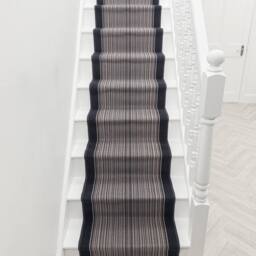 runrug Stair Runner Carpet - Durable, Non-Slip, 5.4mm - 'Carnaby' in Dark Grey - Size: 80 cm x 450 cm - thumbnail 6