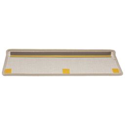 Berkfield Home Carpet Stair Treads 15 pcs 65x21x4 cm Taupe - Size: Medium - thumbnail 5
