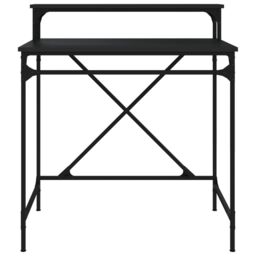 Berkfield Home Desk Black 80x50x90 cm Engineered Wood & Iron - Size: 80 x 50 x 90 cm - thumbnail 5