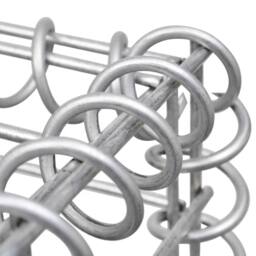 Berkfield Home Gabion Raised Bed Galvanised Steel 450x30x60 cm in Silver - Size: 450 x 30 x 60 cm - thumbnail 6