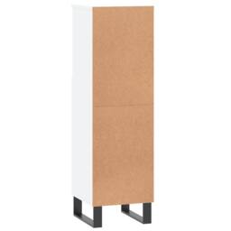 Berkfield Home Bathroom Cabinet White 30x30x100 cm Engineered Wood - Size: 30 x 30 x 100 cm - thumbnail 8