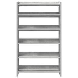 Berkfield Home Shoe Rack Concrete Grey 60x25x81 cm Engineered Wood - Size: 60 x 25 x 81 cm - thumbnail 4