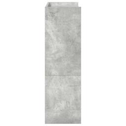 Berkfield Home Shoe Rack Concrete Grey 60x25x81 cm Engineered Wood - Size: 60 x 25 x 81 cm - thumbnail 5
