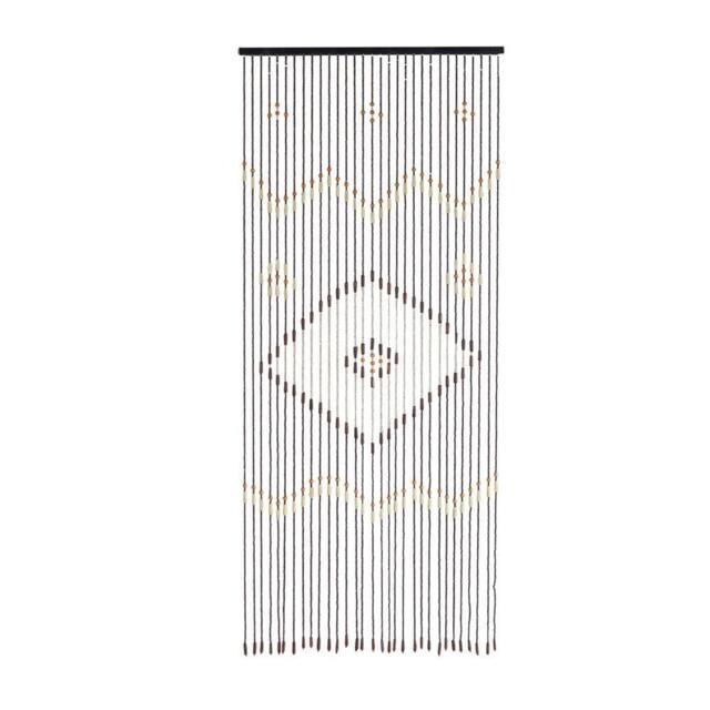 Nordara Natural Wooden Beaded Door Curtain 31 Lines 90*208CM in Brown - image 1