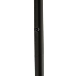 Happy Homewares Modern LED Uplighter Metal Floor Lamp with Memory Dimmer Button in Black - thumbnail 4