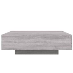 Berkfield Home Coffee Table Grey Sonoma 100x100x31 cm Engineered Wood - Size: 100 x 100 x 31 cm - thumbnail 6