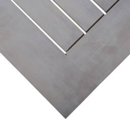 Berkfield Home Garden Table Grey 200x100x75 cm Solid Wood Acacia - Size: 200 x 100 x 75 cm - thumbnail 5