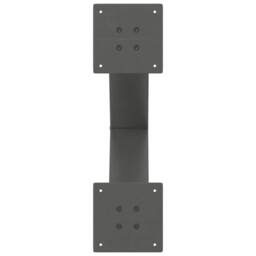 Berkfield Home Modern Dining Table Legs X-Shaped 2 pcs Anthracite 50x(72-73) cm Steel in Charcoal - thumbnail 7