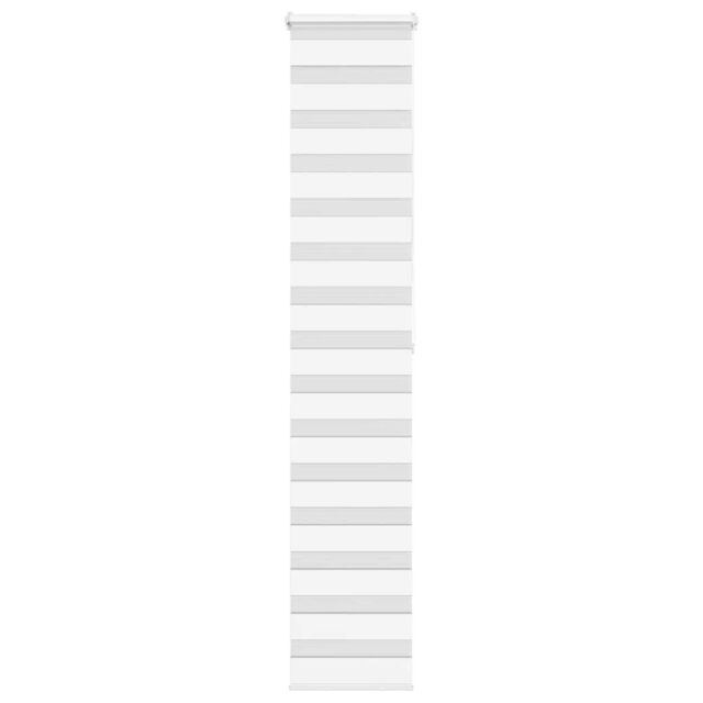 Berkfield Home Zebra Blind White 45x200 cm Fabric Width 40.9 cm Polyester - image 1