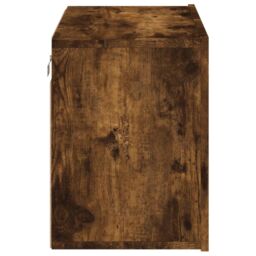 Berkfield Home TV Cabinet Wall-mounted Smoked Oak 60x30x41 cm in Brown - Size: 60 x 30 x 41 cm - thumbnail 7
