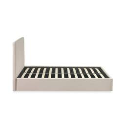 Cheshire Oatmeal Linen Upholstered Ottoman Storage Bed Frame - Double (135cm) in Beige - thumbnail 6